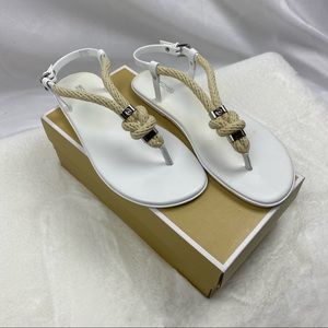 NWT Michael Kors White Holly Jelly Sandal